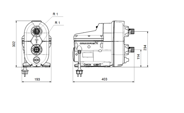 Grundfos SCALA2 3-45 93013252